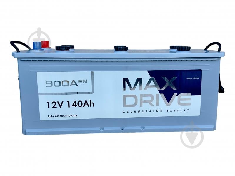 Аккумулятор автомобильный MAX DRIVE 140Ah 900A 12V «+» слева - фото 2