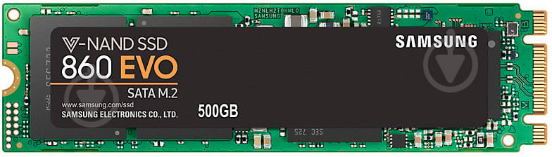 SSD-накопитель Samsung 860 Evo 500GB M.2 SATA III TLC (MZ-N6E500BW) - фото 1