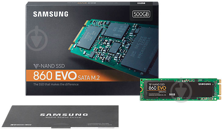 SSD-накопитель Samsung 860 Evo 500GB M.2 SATA III TLC (MZ-N6E500BW) - фото 7