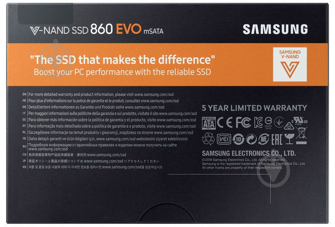 SSD-накопитель Samsung 850 Evo 500GB Mini-SATA SATA III TLC (MZ-M6E500BW) - фото 6