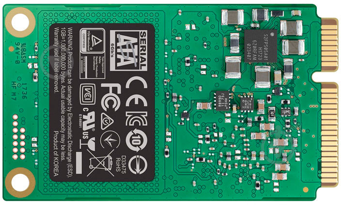 SSD-накопитель Samsung 850 Evo 500GB Mini-SATA SATA III TLC (MZ-M6E500BW) - фото 3