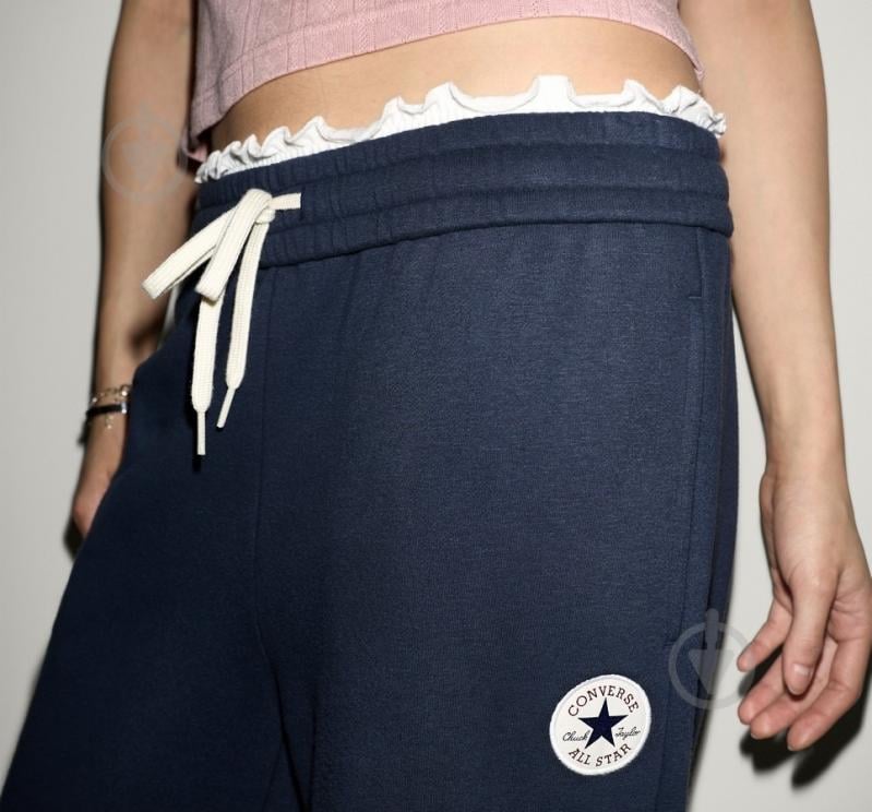 Брюки Converse Rolled Pant CVW6B543-NVY р. S синий - фото 2 Брюки Converse Rolled Pant CVW6B543-NVY р. S синий - фото 2
