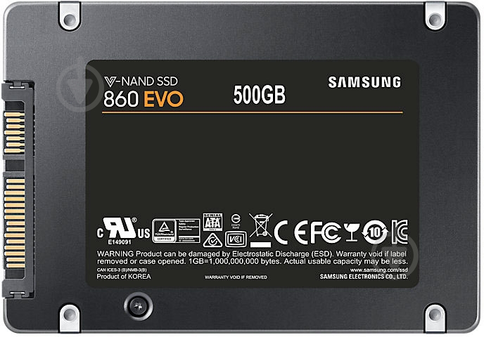 SSD-накопичувач Samsung 860 Evo 500GB 2,5" SATA III TLC (MZ-76E500BW) - фото 5