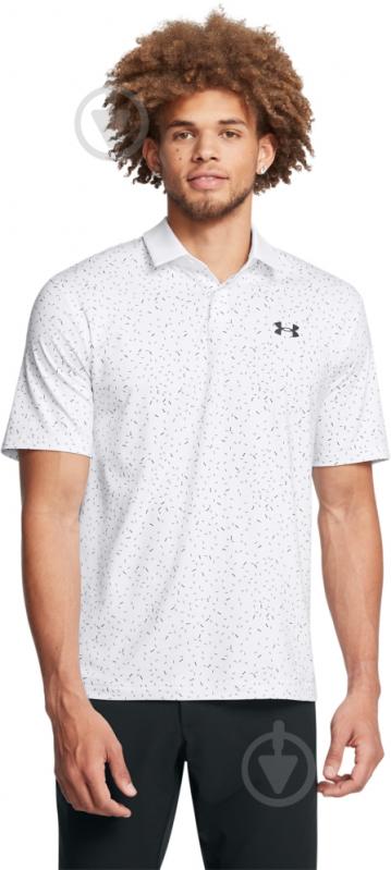 Поло Under Armour UA T2G PRINTED POLO 1383715-100 р.XL белый - фото 1