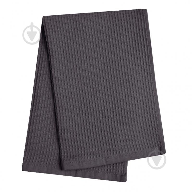 Полотенце вафельное 40x60 см графитовый IDEAL TEXTILE - фото 1