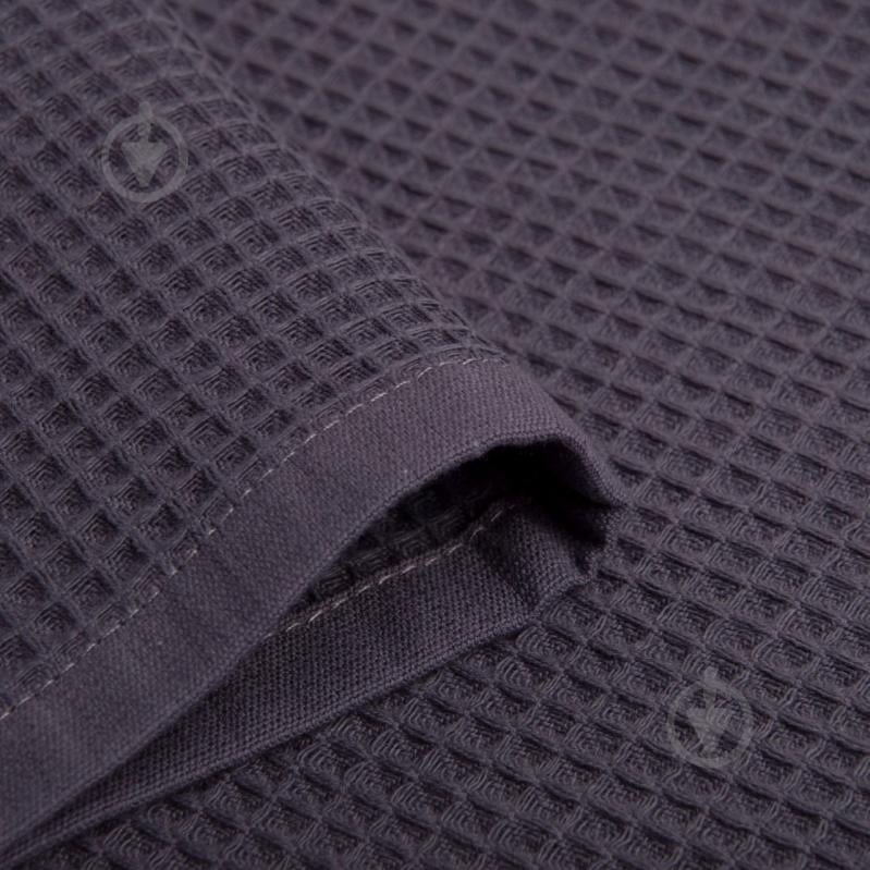 Полотенце вафельное 40x60 см графитовый IDEAL TEXTILE - фото 2