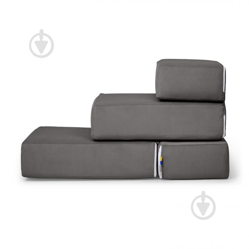 Сходинки м'які PETBED 66х42 см h-36 см велюр темно-сірий - фото 5 Сходинки м'які PETBED 66х42 см h-36 см велюр темно-сірий - фото 5