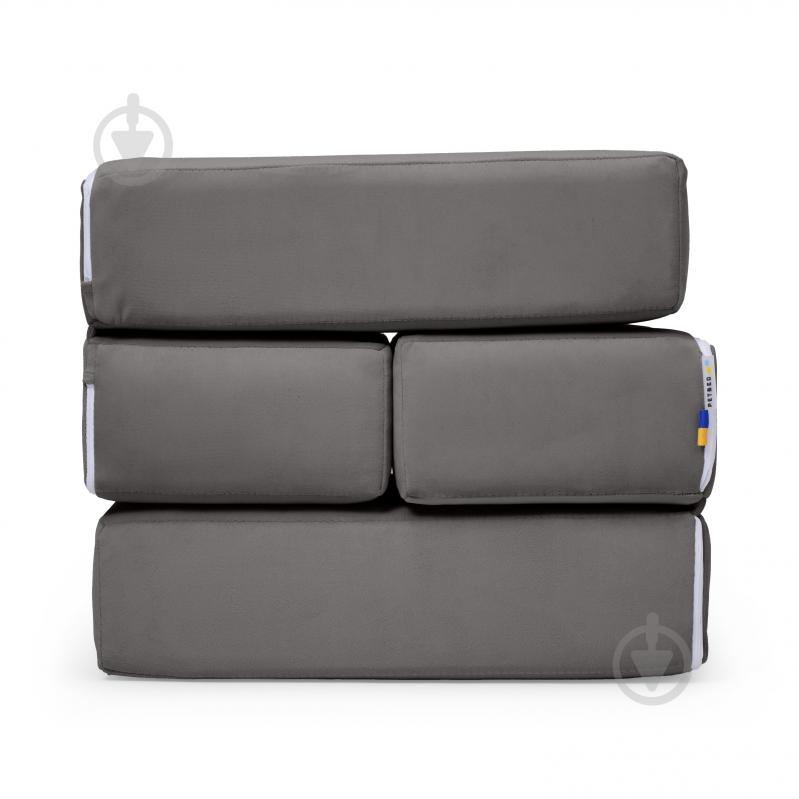 Сходинки м'які PETBED 66х42 см h-36 см велюр темно-сірий - фото 11 Сходинки м'які PETBED 66х42 см h-36 см велюр темно-сірий - фото 11