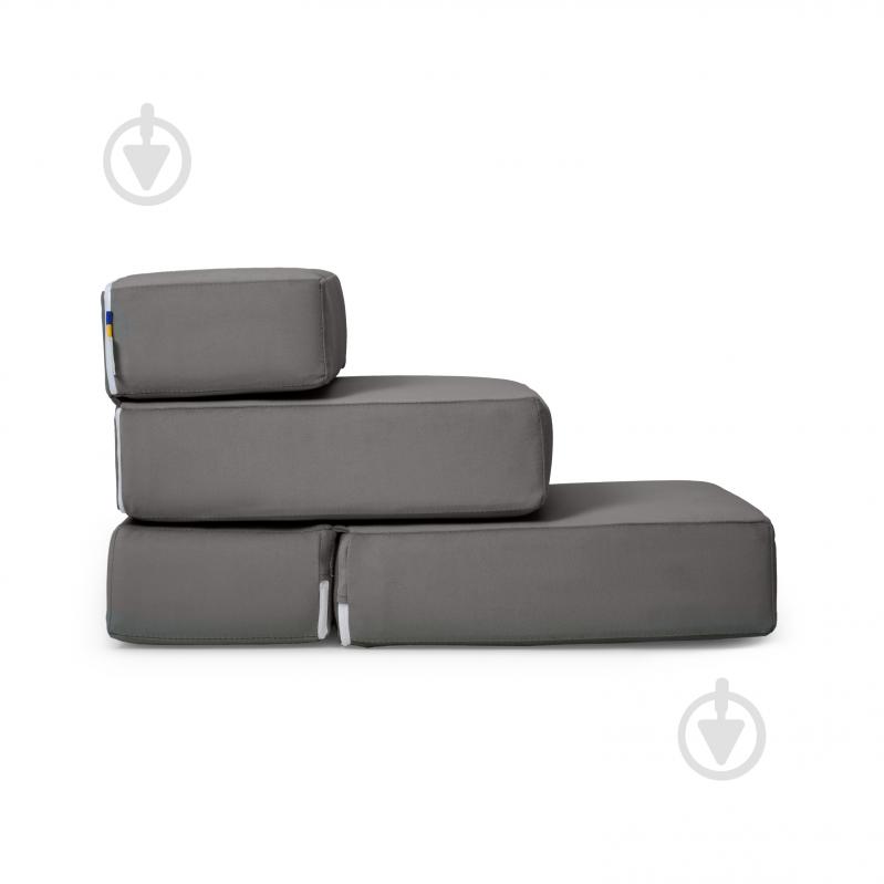 Сходинки м'які PETBED 66х42 см h-36 см велюр темно-сірий - фото 6 Сходинки м'які PETBED 66х42 см h-36 см велюр темно-сірий - фото 6