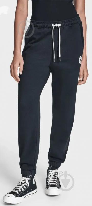 Брюки Converse Chuck Patch Jogger CVW6B118-BLK р. S черный - фото 1 Брюки Converse Chuck Patch Jogger CVW6B118-BLK р. S черный - фото 1