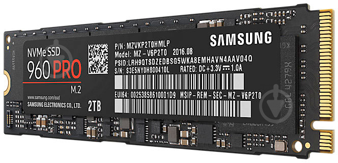 SSD-накопитель Samsung 960 Evo 2000GB M.2 PCI Express 3.0 x4 MLC (MZ-V6P2T0BW) - фото 3