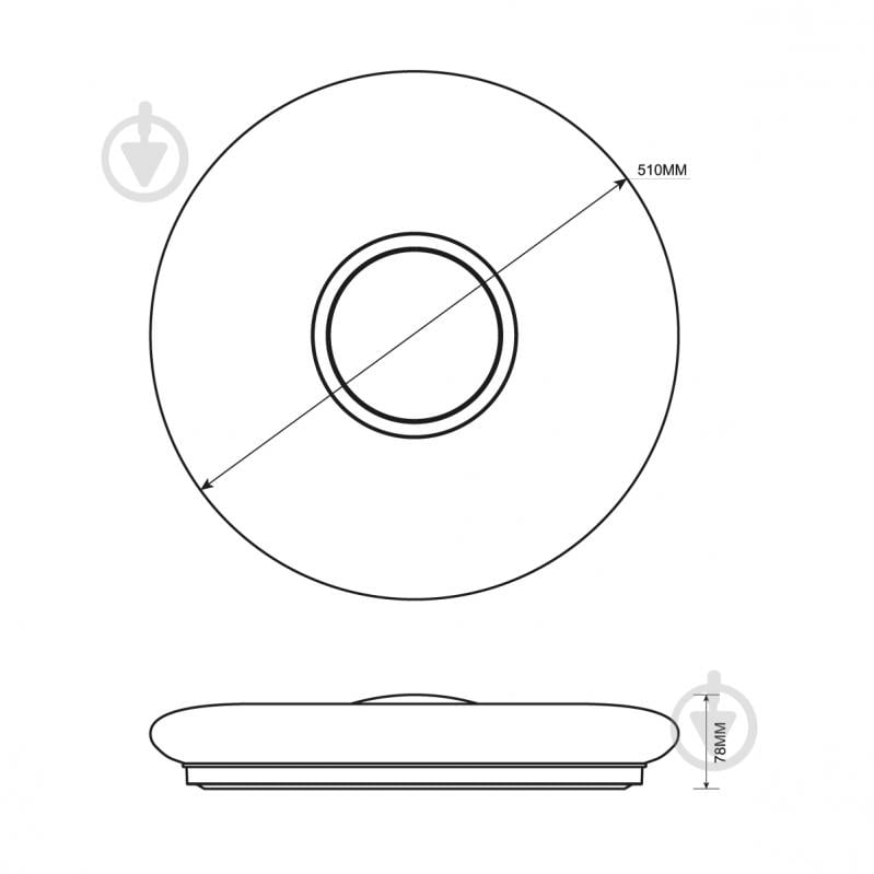 Світильник стельовий LIGHT SET LYMAN LED 509 R 68 Вт білий 2800-6000 К - фото 2 Світильник стельовий LIGHT SET LYMAN LED 509 R 68 Вт білий 2800-6000 К - фото 2
