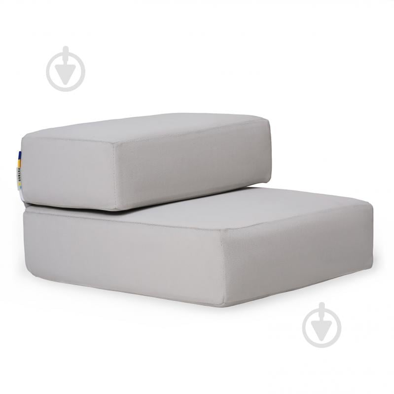 Сходинки м'які PETBED 44х42 см h-24 см велюр сірий - фото 1 Сходинки м'які PETBED 44х42 см h-24 см велюр сірий - фото 1