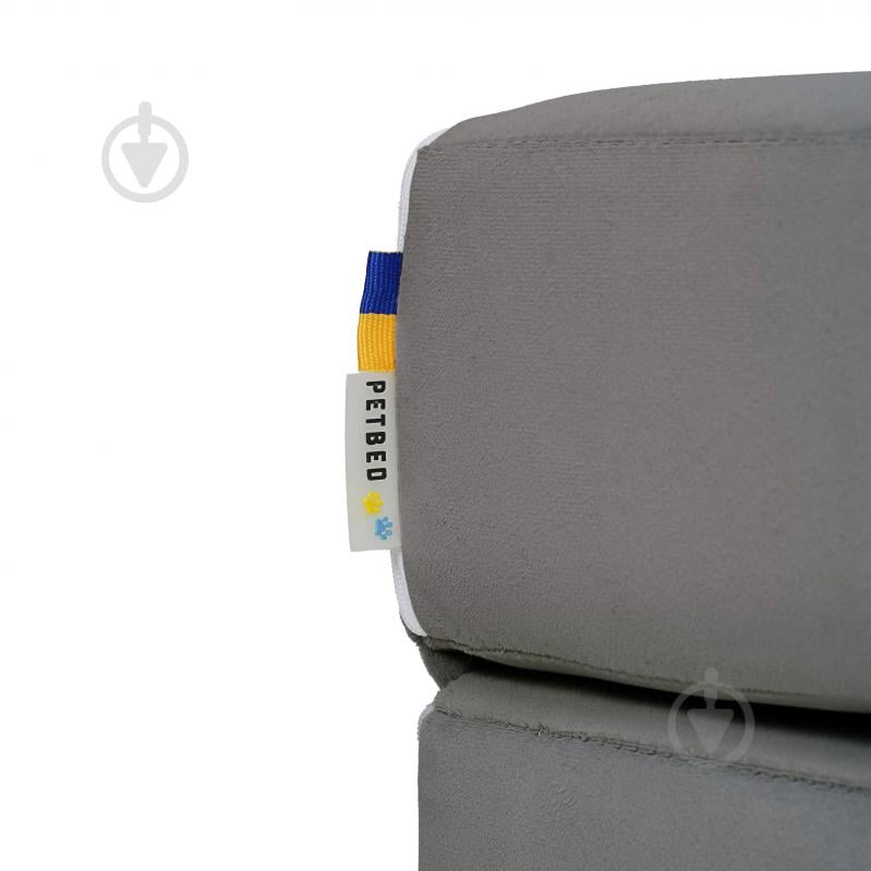 Ступени мягкие PETBED 44х42 см h-24 см велюр темно-серый - фото 8 Ступени мягкие PETBED 44х42 см h-24 см велюр темно-серый - фото 8