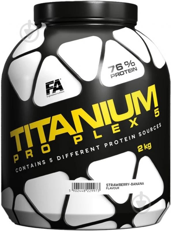 Протеин Fitness Authority Titanium Pro Plex полуниця 2 кг - фото 1