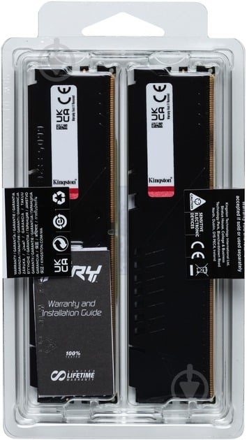 Оперативная память Kingston DDR5 SDRAM 16 GB (2x8GB) 5200 MHz (KF552C36BBEK2-16) Fury Beast AM5 Black - фото 6