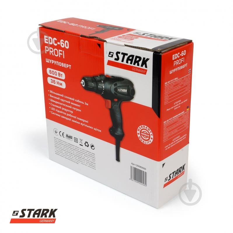Шуруповерт сетевой Stark EDC-60 PROFI 120060000 - фото 12