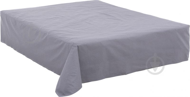 Простынь Basic клетка 160x220 см серый La Nuit - фото 1