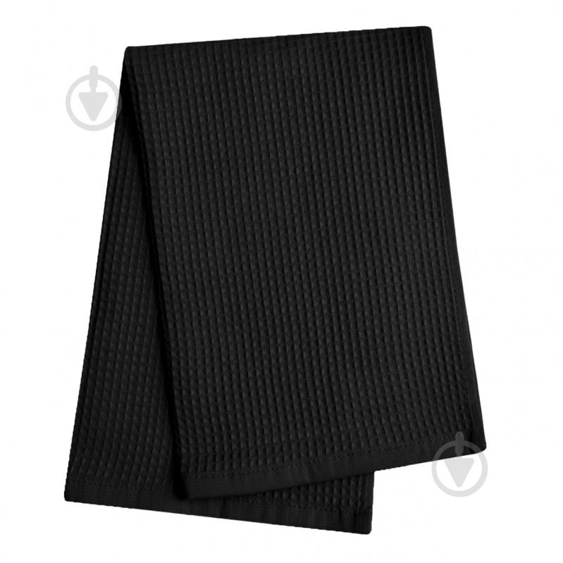 Рушник вафельний 40x60 см чорний IDEAL TEXTILE - фото 1 Рушник вафельний 40x60 см чорний IDEAL TEXTILE - фото 1