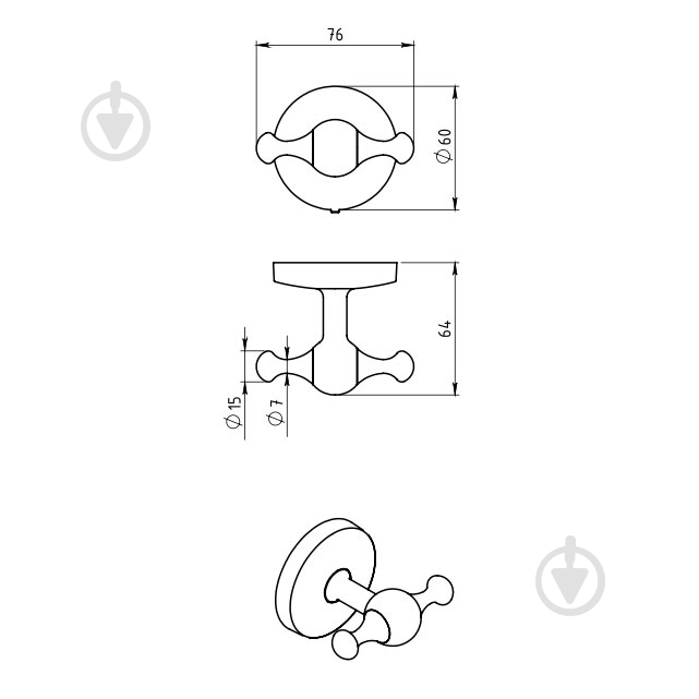 Держатель для мыла Ferro Metalia 1 - фото 2