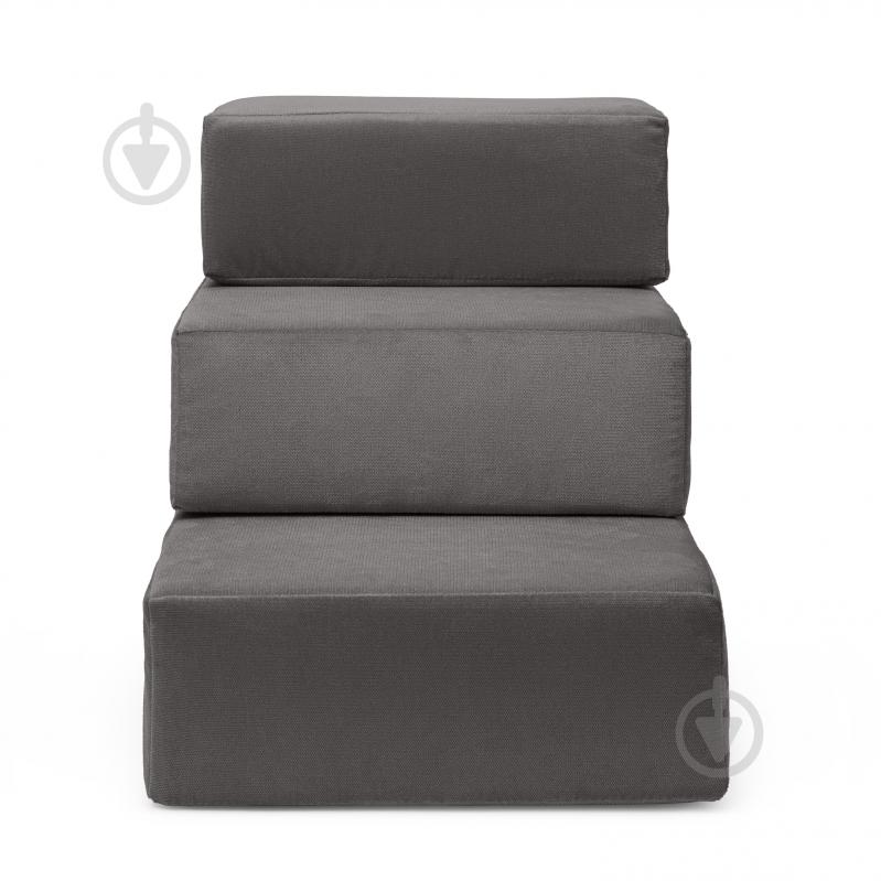 Ступени мягкие PETBED 66х42 см h-45 см велюр темно-серый - фото 5 Ступени мягкие PETBED 66х42 см h-45 см велюр темно-серый - фото 5