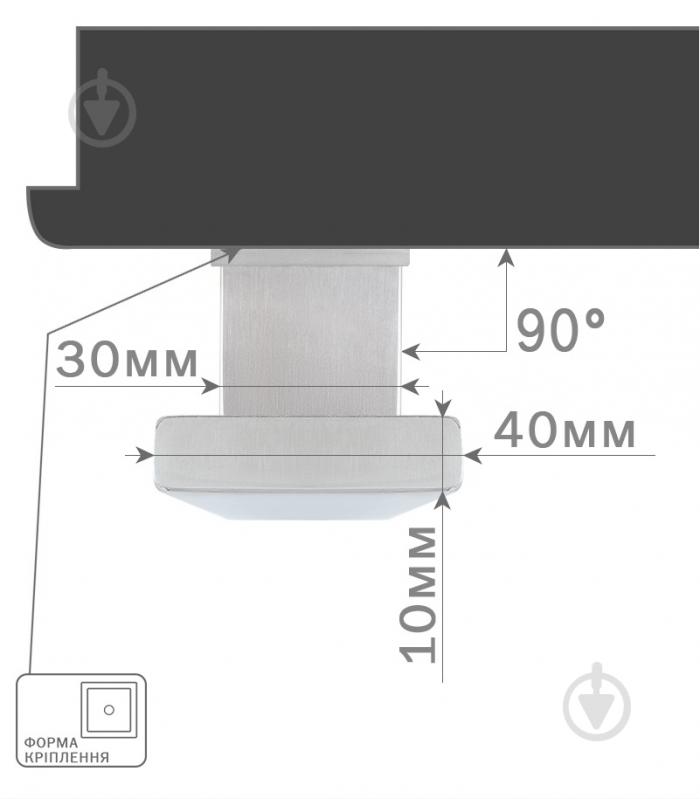 Ручка-скоба Rostex GAMA 850 мм fix Square нержавеющая сталь - фото 5