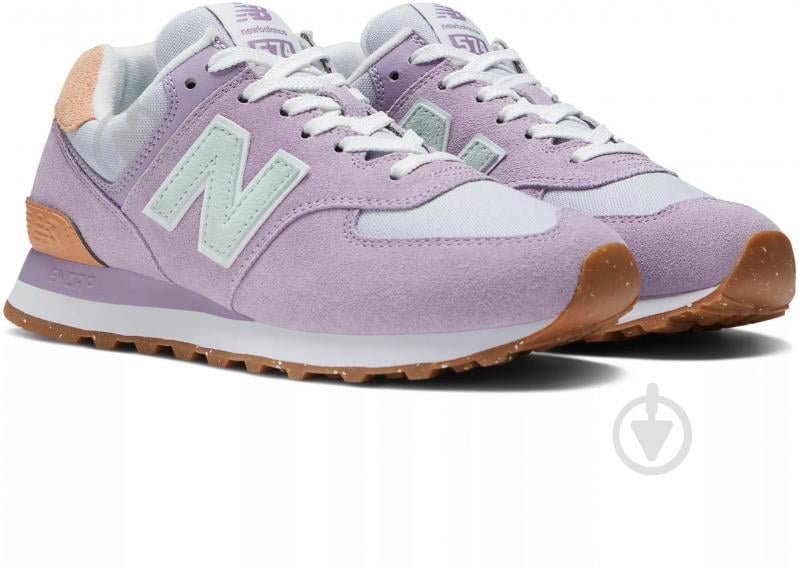 Кроссовки женские демисезонные New Balance WL574RA2 р.38,5 фиолетовые - фото 2