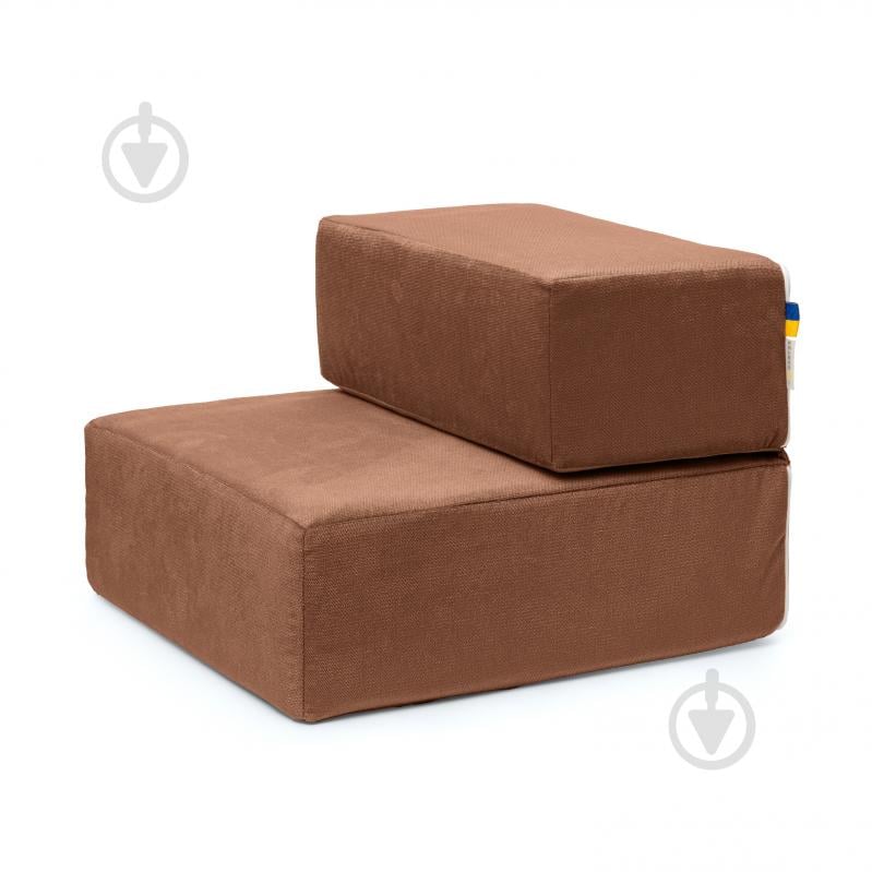 Сходинки м'які PETBED 44х42 см h-30 см велюр коричневий - фото 1 Сходинки м'які PETBED 44х42 см h-30 см велюр коричневий - фото 1