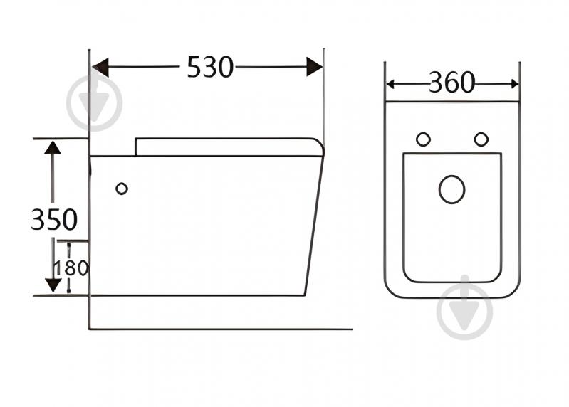 Унитаз подвесной ALDO CERAMICA Lorenzo с сиденьем Soft Close дюропласт, Ultra Flush - фото 2 Унитаз подвесной ALDO CERAMICA Lorenzo с сиденьем Soft Close дюропласт, Ultra Flush - фото 2