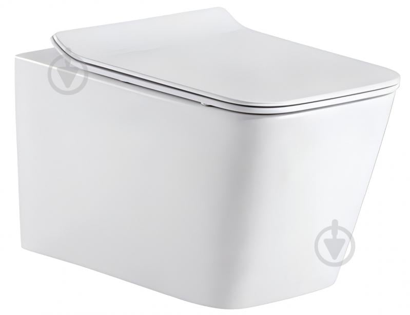 Унитаз подвесной ALDO CERAMICA Lorenzo с сиденьем Soft Close дюропласт, Ultra Flush - фото 1 Унитаз подвесной ALDO CERAMICA Lorenzo с сиденьем Soft Close дюропласт, Ultra Flush - фото 1