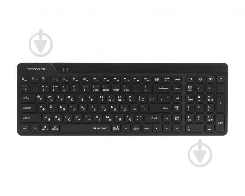 Клавиатура беспроводная A4Tech (FBK23 AS (Black)) Bluetooth + 2.4 ГГц black - фото 1