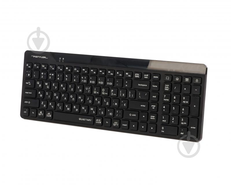 Клавиатура беспроводная A4Tech (FBK23 AS (Black)) Bluetooth + 2.4 ГГц black - фото 2