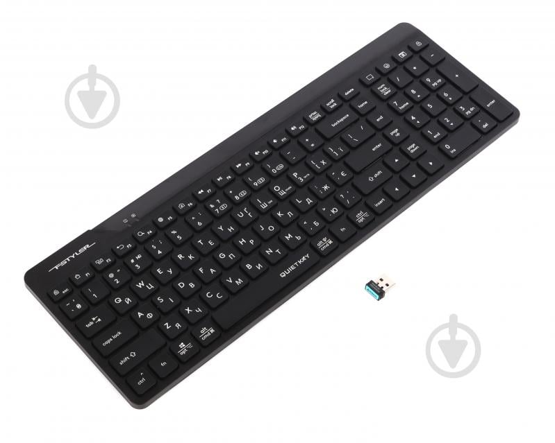 Клавиатура беспроводная A4Tech (FBK23 AS (Black)) Bluetooth + 2.4 ГГц black - фото 4
