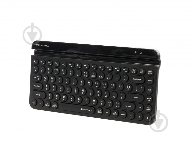 Клавиатура беспроводная A4Tech (FBK30 (Black)) Bluetooth + 2.4 ГГц black - фото 2