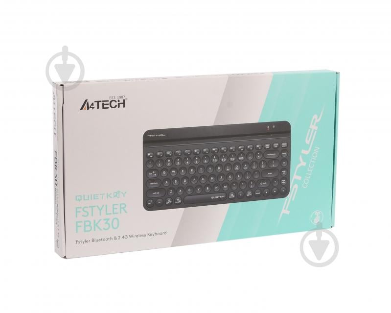 Клавиатура беспроводная A4Tech (FBK30 (Black)) Bluetooth + 2.4 ГГц black - фото 7