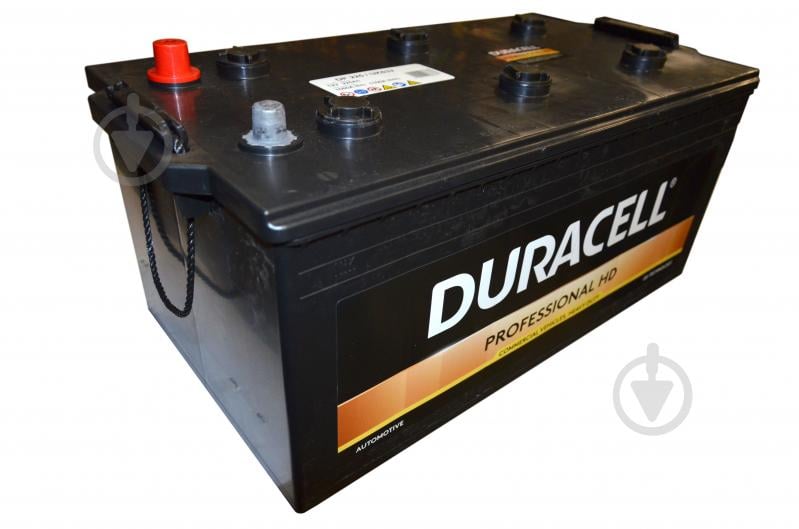 Аккумулятор автомобильный Duracell 225Ah 1050A 12V «+» слева - фото 1