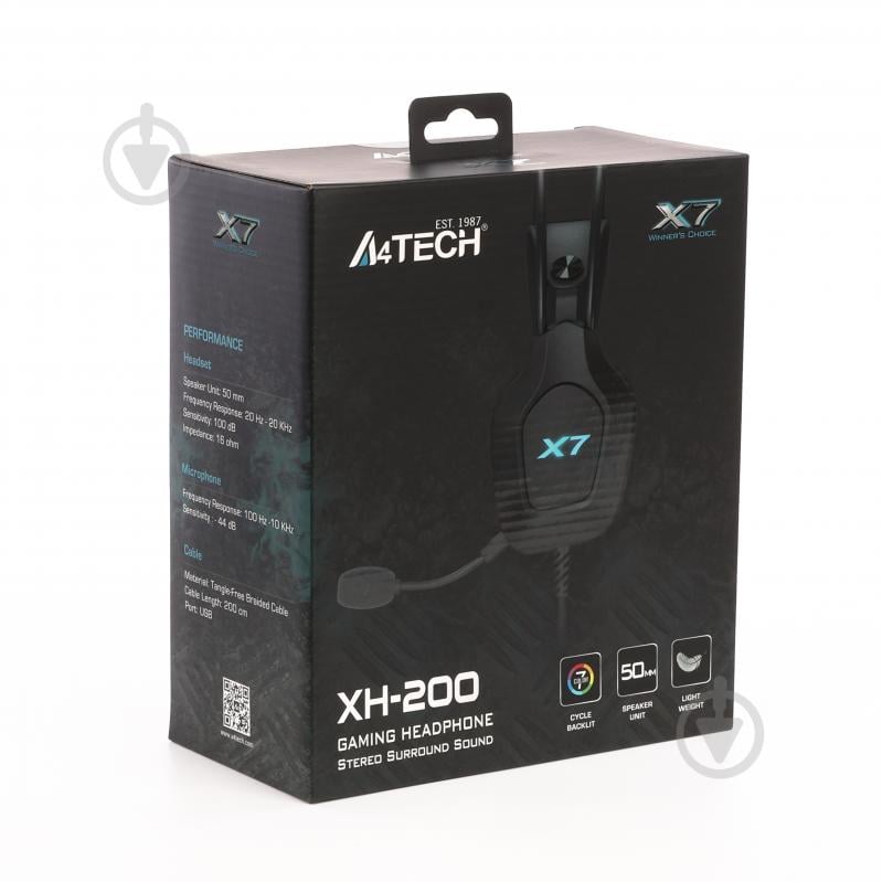 Гарнітура A4Tech black (XH-200 (Black)) - фото 6