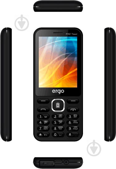 Мобильный телефон Ergo F282 black - фото 3