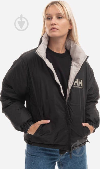 Куртка жіноча зимова Helly Hansen W HH URBAN REVERSIBLE JACKET 29664-917 р.XS сіра - фото 2