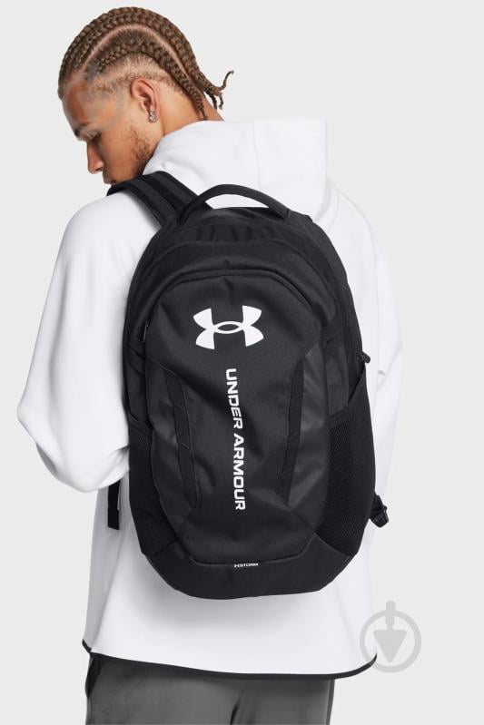 Рюкзак Under Armour UA Hustle 6.0 Backpack 1384672-002 29 л черный - фото 7