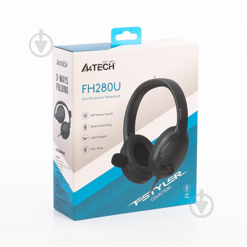 Гарнитура A4Tech black (FH280U (Black)) - фото 15 Гарнитура A4Tech black (FH280U (Black)) - фото 15