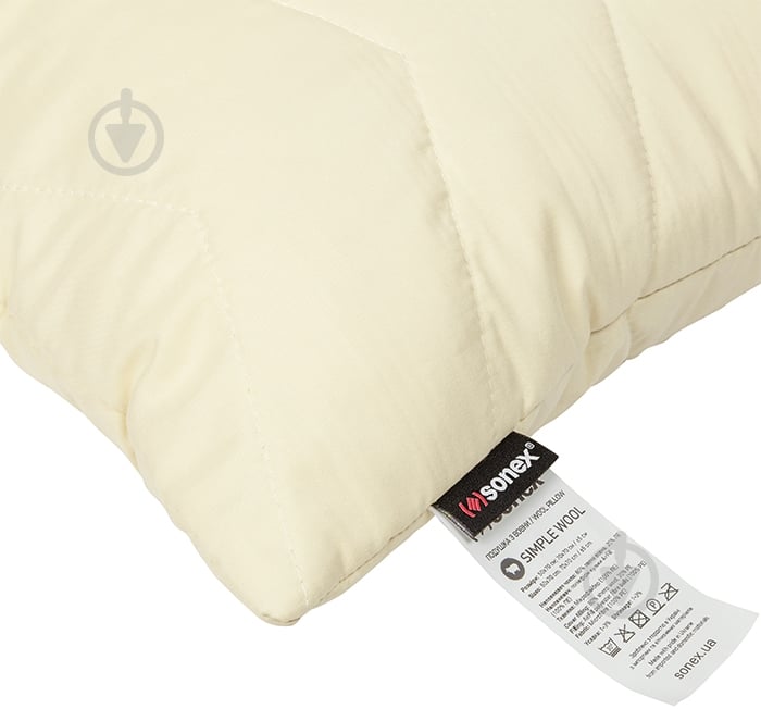 Подушка Simple Wool Sonex 70x70 см бежевый - фото 4