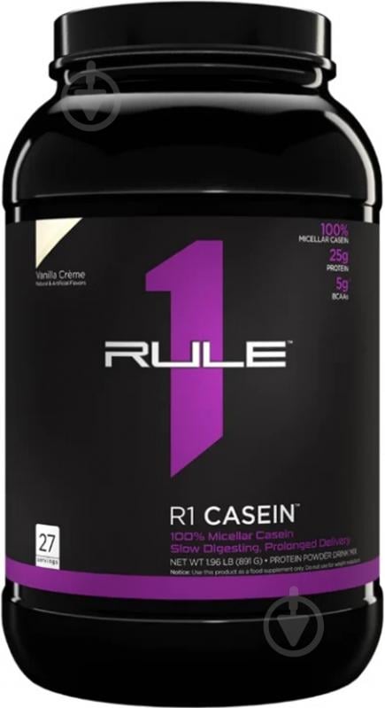 Протеїн Rule 1 R1 Casein ванільний крем 891 г 0,891 кг - фото 1