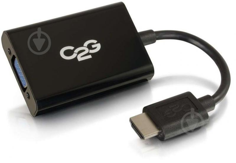 Адаптер C2G HDMI на VGA + mini jack чорний (CG80501) - фото 4