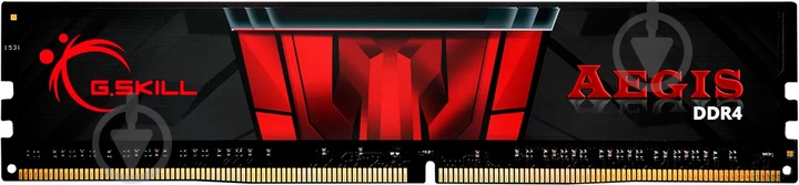 Оперативна пам'ять G.Skill DDR4 SDRAM 16 GB (1x16GB) 2400 MHz (F4-2400C17S-16GIS) Aegis - фото 1