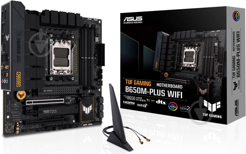 Материнська плата Asus TUF GAMING B650M-PLUS WIFI (Socket AM5, AMD B650, micro ATX) - фото 10