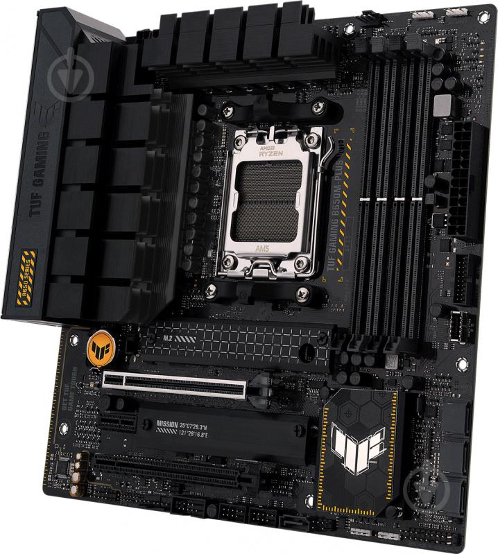 Материнська плата Asus TUF GAMING B650M-PLUS WIFI (Socket AM5, AMD B650, micro ATX) - фото 3