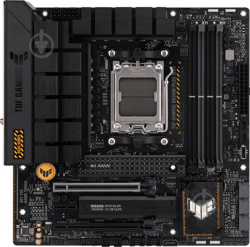 Материнська плата Asus TUF GAMING B650M-PLUS WIFI (Socket AM5, AMD B650, micro ATX) - фото 1