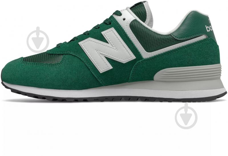 Кросівки чоловічі демісезонні New Balance ML574RO2 р.40,5 темно-зелені - фото 2