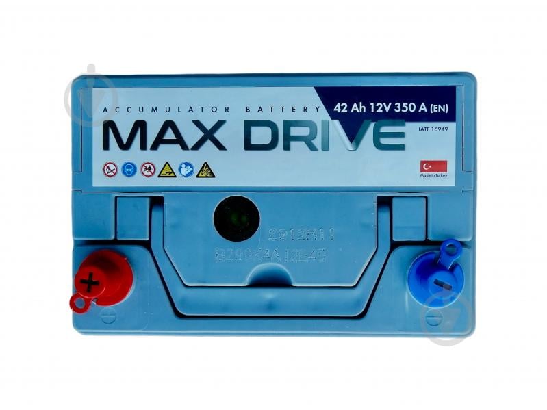 Акумулятор автомобільний MAX DRIVE 42Ah 350A 12V «+» ліворуч - фото 3